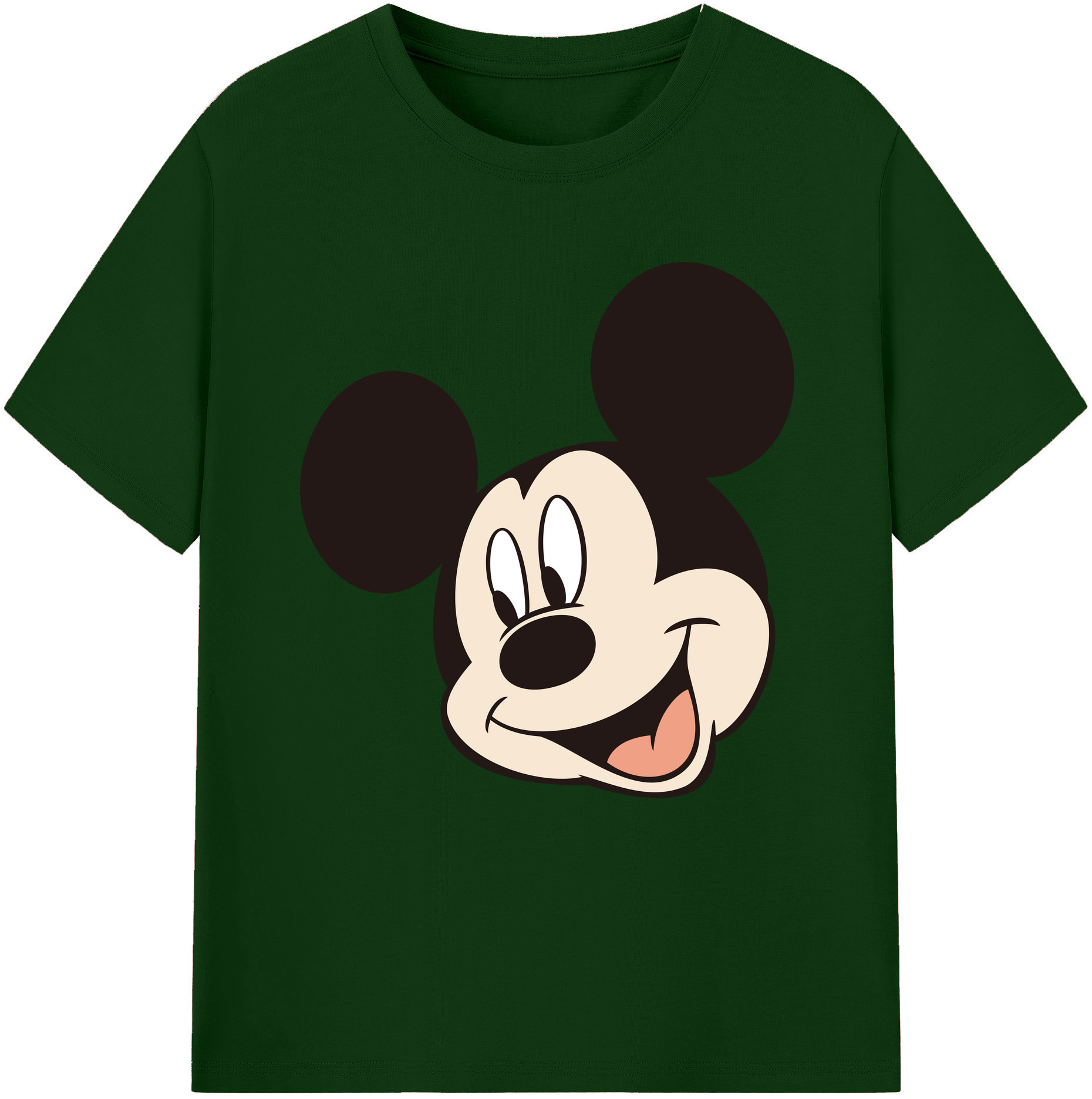 （画像用） ミッキーマウス Mickey Mouse 綿100％半袖Tシャツ（フロントプリント）